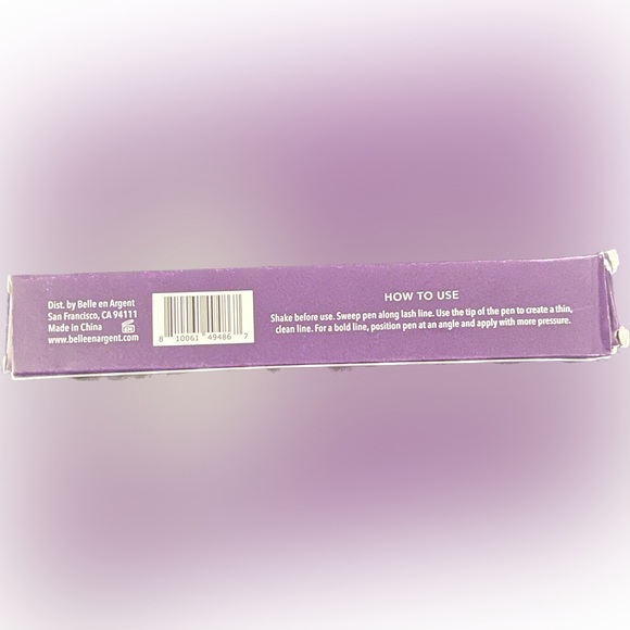 Belle En Argent Fine Print Liquid Eyeliner Black NWT - Picture 3 of 3